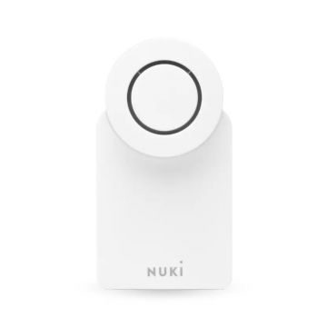 Incuietoare inteligenta Nuki Smart Lock 4.0, Wireless, Bluetooth 5.0, Control aplicatie, Raza detectie 10 m