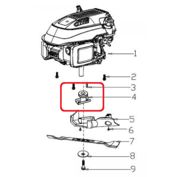 Suport cutit pentru masina de tuns gazonul Ruris RX300S