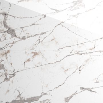 Gresie exterior / interior portelanata Norway White  58 x 118 cm  lucioasa  rectificata  tip marmura