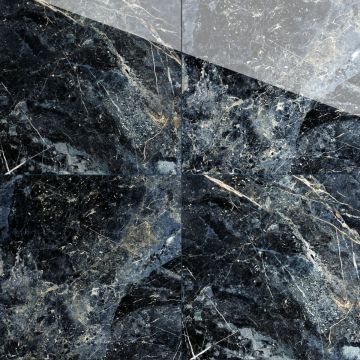 Gresie exterior / interior portelanata Ultramarine Blue  58 x 58 cm  lucioasa  rectificata  tip marmura