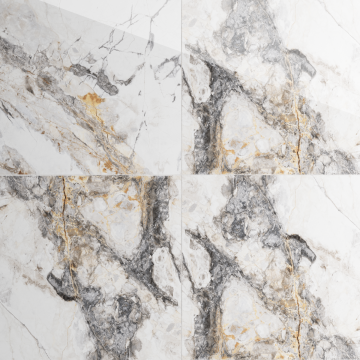 Gresie portelanata rectificata Invisible Marble Grey  60X60  lucioasa