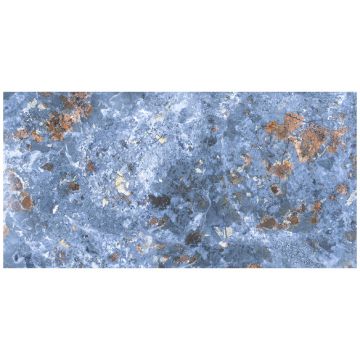 Gresie portelanata rectificata Nebula Blue 59.5X119.5 lucioasa