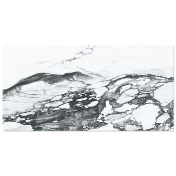 Gresie portelanata rectificata Renoir White 60X120 lucioasa