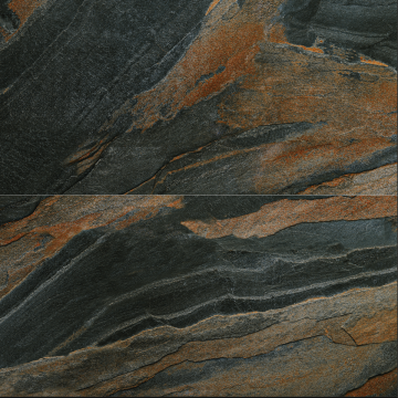 Gresie portelanata rectificata Slate Anthracite 60X120 sugar