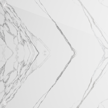 Gresie portelanata rectificata Thunder White  bookmatch A  60X120  lucioasa