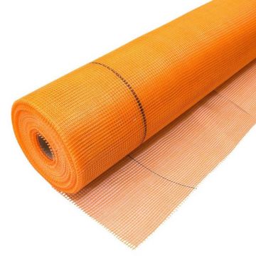 Plasa polistiren  fibra de sticla  160 gr/mp  orange