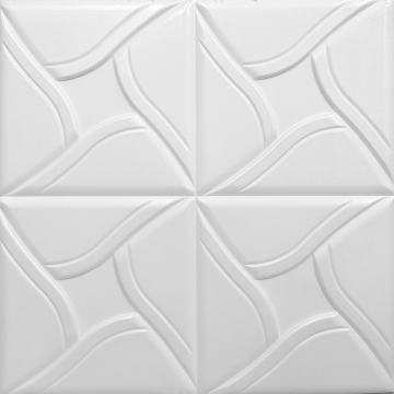 Tavan fals decorativ 0880 Alb  24mp  500 x 500 mm