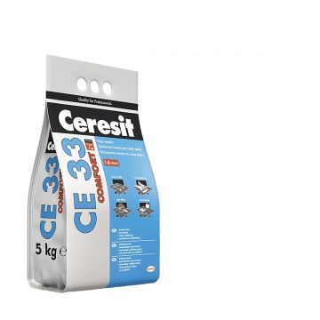 Chit de rosturi gresie si faianta Ceresit CE 33 White  5 Kg