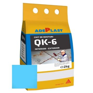 Chit de rosturi gresie si faianta Adeplast Quarz albastru deschis  2 Kg