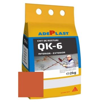 Chit de rosturi gresie si faianta Adeplast Quarz caramiziu inchis  5 Kg