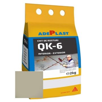 Chit de rosturi gresie si faianta Adeplast Quarz gri argintiu  2 Kg