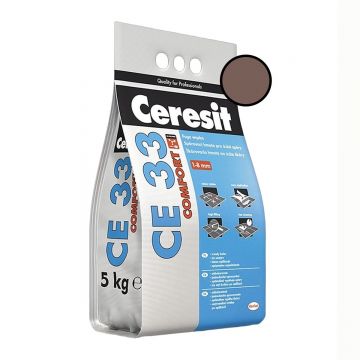 Chit de rosturi gresie si faianta Ceresit CE 33 Chocolate  5 Kg