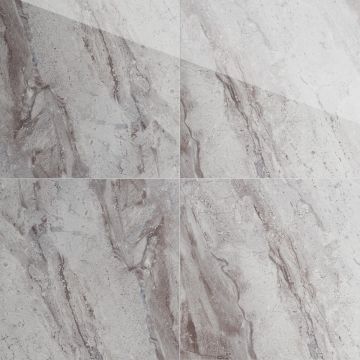 Gresie exterior / interior portelanata Helena Anthracite  45 x 45 cm  lucioasa  tip marmura