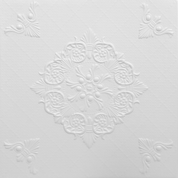 Tavan fals decorativ 08102 Alb  28 mp/bax  500 x 500 mm