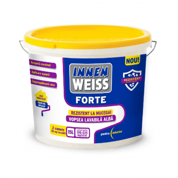 Vopsea lavabila pentru interior Innenweiss Forte  alb  15 L