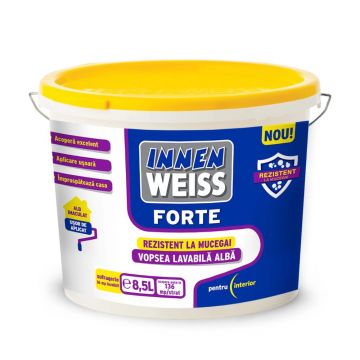 Vopsea lavabila pentru interior Innenweiss Forte alb 8.5 L