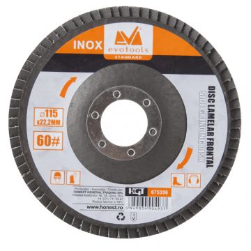 Disc Lamelar Frontal Inox 115 mm; 80 granulatie
