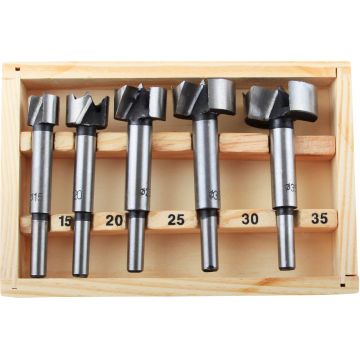 Set Freza Lemn 5 buc 15-35 mm Evotools 640034