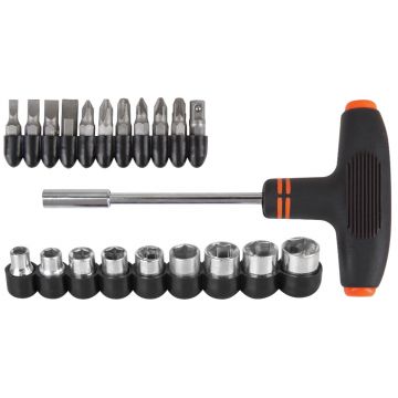 Set Surubelnita T, 21 Piese Evotools 675947
