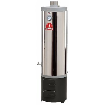 Boiler pe lemne 120 L Inox