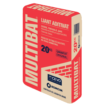 Ciment pentru mortare Liant Multibat Romcim, pentru tencuiala, gri, 20 kg