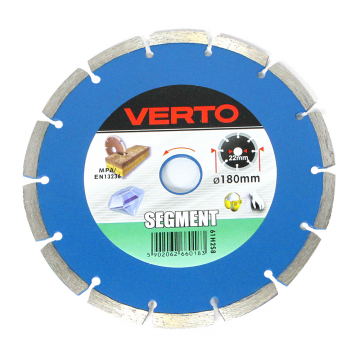 Disc diamantat segmentat Verto 61H2S8 180 mm