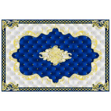 Gresie decor Baroque 493-3 Blue 120 x 180 (6 placi 60 x 60)