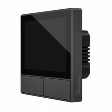 Intrerupator Smart cu 2 canale, ecran touch si termostat, Sonoff NSPanel