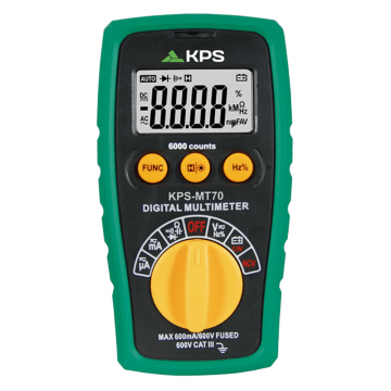 Multimetru digital, TRMS, 600V AC DC, 600mA AC DC, 60M,  , KPS MT70