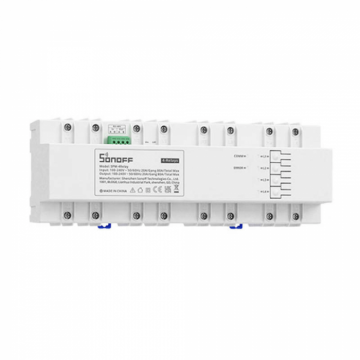 Releu inteligent cu 4 canale, masurare consum energie, 80A, Sonoff SPM-4Relay