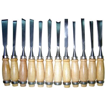 Set 12 BUC Dalta Lemn Sculptura Evotools 636021