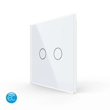 Telecomanda EC Tip Panou Dublu si 2 Senzori cu Touch LIVOLO din Sticla Securizata