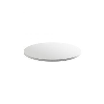 Blat masa furnir Gamet, alb alpin uni, diametru 450 mm, grosime 18 mm