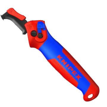 Cutit pentru dezizolarea cablurilor groase, cu sabot de glisare, Knipex 16 50 145 SB