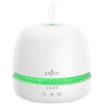 Difuzor Aromaterapie AJ-ADA019 300ML LED 7 Culori BPA Free Oprire Automata Alb