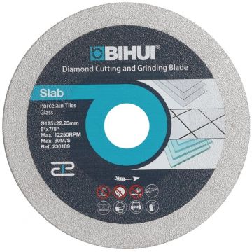 Disc Diamantat pt. taiat si slefuit sticla 115x22.23 (mm), segment 30mm Premium - BIHUI-DPG115