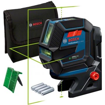 GCL 2-50 G + RM 10 + DK 10 Nivela laser cu linii verzi (20 m) + Suport professional + Clema pentru tavan + Geanta