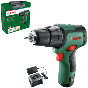 Masina De Gaurit Cu Percutie 06039B6104 Cu Acumulator 2 Trepte De Putere EasyImpact 12 Plus Cap Surubelnita Verde/Negru