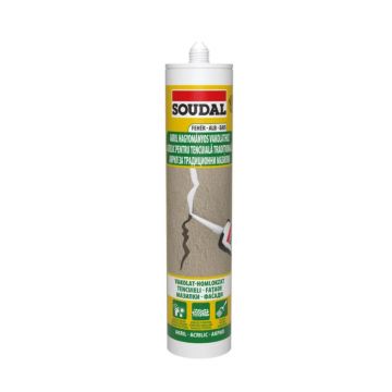 Mastic acrilic structurat Soudal, alb, 280 ml