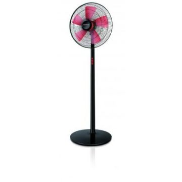 Ventilator cu Picior Boreal 16C Elegance 3 viteze 50W Black Red