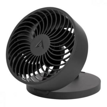 Ventilator de Birou Summair Plus Alimentare USB-C 600-3300RPM Baterie 2800mAh Negru Ventilator de Birou Summair Plus Alimentare USB-C 600-3300RPM Baterie 2800mAh Negru