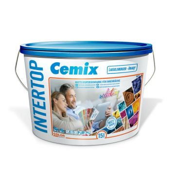 Vopsea lavabila interior Cemix InterTOP, baza 5, mat, 15 l