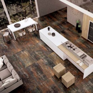 Gresie/Faianta Apavisa Cast Iron 60x120 - Culoare Iron Black