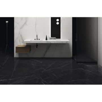 Gresie / Faianta Ariostea Ultra Marmi Nero Marquinia - Dimensiune 300x150