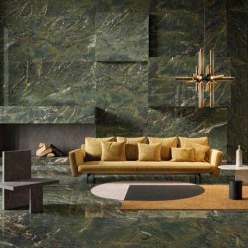 Gresie / Faianta Ariostea Ultra Marmi Verde Karzai - Dimensiune 75x75