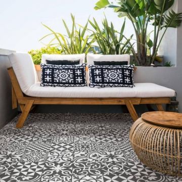 Gresie/Faianta Ragno Contrasti Decoro Mix Antracite Mat 20x20 - Dimensiune 20x20 cm