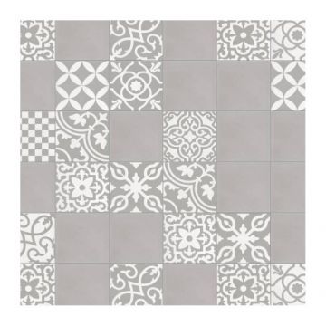 Gresie/Faianta Ragno Contrasti Decoro Mix Grigio Mat 20x20 - Dimensiune 20x20 cm