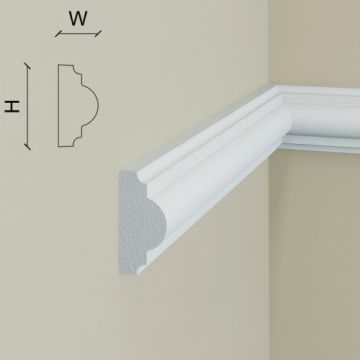Brau decorativ din polimer rigid B4 - 4x1.9x200 Elegance Decor