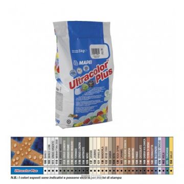 Chit rost ULTRACOLOR PLUS 5 KG (paletar culori) - Mapei - Culoare Alb pal