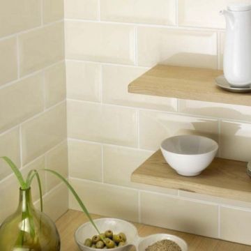 Faianta Fabresa Bevelled Crema Joy Biselado BX 10x20 cm, lucios - Dimensiune 10x20
